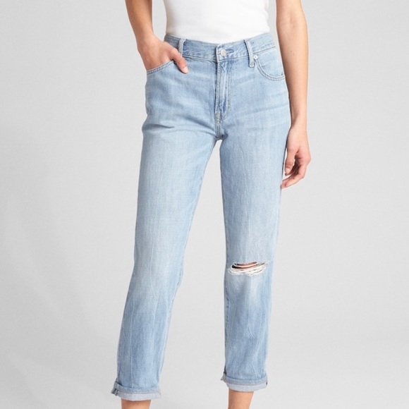 GAP Denim - GAP Wearlight Mid Rise Best Girlfriend Jeans